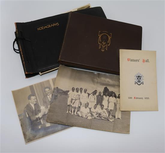 A collection of early 20th century photo albums